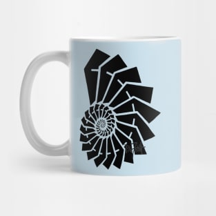 Geometric Nautilus Spiral Swirl Mug